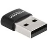 Delock USB 2.0 adapteris USB Type-A kištukinis USB Type-C™ juodas