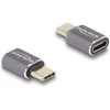 Delock USB Adapteris 40 Gbps USB Type-C™ PD 3.0 100 W - Stecker zu Buchse Portschoner 8K 60 Hz Metall