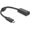 Adapteris AV Delock USB Type-C Adapteris do HDMI (DP Alt Mode) 8K 60 Hz su HDR i HDCP juoda