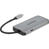 „DeLOCK“ USB 3.2 Gen 1 šakotuvas su 4 prievadais, gigabito LAN ir PD, laidinis, USB 3.2 Gen 1 (3.1 Gen 1) Type-C, 10, 100, 1000 Mbit/s, 10BASE-T, 100BASE-TX, 1000BASE-T, IEEE 802.1Q, IEEE 802.1ab, IEEE 802.3, IEEE 802.3az, IEEE 802.3u, IEEE 802.3x, pilkas