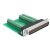 DeLOCK 65320, Sub-D 37, Juodas, Žalias, Sidabrinis, 69.3 mm, 69.7 mm, 16.1 mm, 1 pc(s)