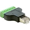 Delock Adapteris RJ45 kištukas > gnybtų blokas, 8 kontaktų 2 dalių