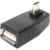 Delock Adapteris USB microUSB male > USB 2.0 female, OTG, 90° rectangular (65474)