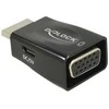 „Delock“ adapteris HDMI-A kištukas > VGA lizdas (be varžtų) juodas