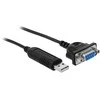 Delock Adapteris USB 2.0 Type-A iki 1 x serijos RS-232 DB9