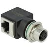 Delock tinklo adapterio M12 8 kontaktų A kodo lizdas su RJ45 lizdu
