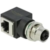 DeLOCK 66316, M12, RJ45, Juodas
