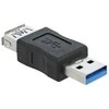 Adapteris USB Delock USB-A - USB-A Juodas (66497)