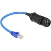 Delock Cable RJ45 kištukas ir RJ45 moteris Cat.6 atsparus vandeniui