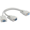 DeLOCK 67160, Smėlio spalvos, 0,3 m, DB-9, Kištukas, Kištukas, Tiesus