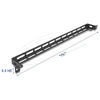 Delock - Płyta prowadząca kable do szafy sterowniczej - L-shaped, 50 mm, with cable tie fastening - juoda - 0.5U - 48.3 cm (19'') (67461)