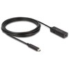 Kabelis USB Delock USB-C - USB-C 3 m Juodas (80027)