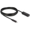 DeLOCK 80028 kabelis USB USB 3.2 Gen 2 (3.1 Gen 2) 5 m USB C Juodas