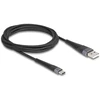 Kabelis USB Delock USB-A - USB-C 2 m Juodas (81122)