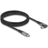 Kabelis USB Delock USB-C - USB-C 2 m Juodas (81132)
