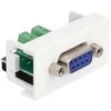 Delock Easy 45 modulio D-Sub 9 kontaktų lizdas su 10 kontaktų gnybtų bloku 22,5 x 45 mm