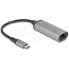 DeLOCK 81570, USB C tipo, RJ-45, 0,15 m, antracito spalvos