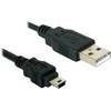 Delock kabelis USB 2.0 > USB-B mini 5 kontaktų kištukas/vyras 1,5 m