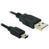 Delock Atrakinimo kabelis USB 2.0-A > USB mini-B 5 kontaktų 1 m vyriškas / vyriškas