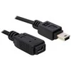 Kabelis USB Delock USB-A - miniUSB 1 m Juodas (82667)