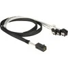 Delock Cable Mini SAS HD SFF 8643 x4 > 4x SATA 1 m