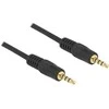 Kabelis Delock Jack 3.5mm - Jack 3.5mm 1m juoda (83435)