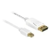 DELOCK Cable mini Displayport male > Displayport vyriškas 1 m