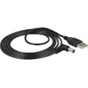 Delock Kabelis USB Power > DC 5,5 x 2,1 mm Stecker 90° 1,5 m