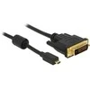 Sonstige Delock Cable Micro HDMI D kištukas > DVI 24+1 kištukas 2 m