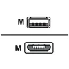 Kabelis USB Delock USB-A - 1 m Juodas (83848)