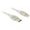 DELOCK Cable USB 2.0 Type-A male > USB 2.0 Type-B vyriškas 1 m skaidrus