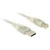DELOCK Cable USB 2.0 Type-A male > USB 2.0 Type-B vyriškas 2 m skaidrus