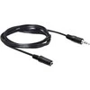 Delock Kabelis minijack plėtinys M/F 3Pin 3m juoda