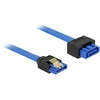 DELOCK ilgintuvas SATA 6 Gb/s lizdas tiesus > SATA kištukas tiesus 50cm mėlynas skląsčio tipas