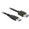 DELOCK ilgintuvas USB 3.0 Type-A kištukas > USB 3.0 Type-A kištukas 0,5 m juodas