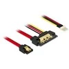 KABELIS SATA DATA III (6 GB/S) 22 PIN(F)->SATA 7 PIN(F) + FLOPPY 4 PIN(M) 30CM 5V DELOCK