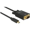 Kabelis USB Delock Type-C - VGA, 1080p, 1m, juodas (85261)