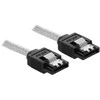 Delock SATA 6 Gb/s kabelis 20 cm, skaidrus