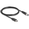 Kabelis USB Delock USB-C - DC 5.5 x 2.1 mm 1 m Juodas (85397)