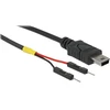 Delock USB Stromkabel Mini-B auf 2 x Pfostenstecker einzeln Strom 10 cm