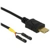 Delock Kabelis USB Type-C 2.0 Stecker > 2 x Pfostenbuchse einzeln Strom 50 cm
