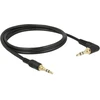 Kabelis Delock Jack 3.5mm - Jack 3.5mm 1m juoda (85566)