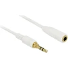 Delock kabelio lizdas 3,5 mm – 3,5 mm lizdas, 5 m baltas (85591)