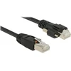 DeLOCK Patch cable m. Schraube Cat.6 3m juodas