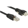 DeLOCK patch kabelis m. Schraube Cat.6 5m juodas