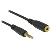 Delock Verlängerungskabel Klinke 3,5 mm 5 Pin Stecker zu Buchse 0,5 m juodas