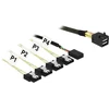 Delock SFF 8643 - SATA x4, 1m, Juodas (85732)