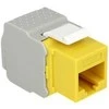 MODUŁ KEYSTONE GNIAZDO RJ45->LSA KAT.6 UTP DO PUSZKI MONTAŻOWEJ Geltonas DELOCK