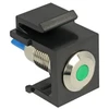 Delock Keystone LED grün 6 V flach, juodas