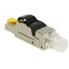 WTYK SIECIOWY RJ45 (8P8C) DELOCK KAT.8 EKRANOWANY MONTAŻ BEZNARZĘDZIOWY (1 SZTUKA)